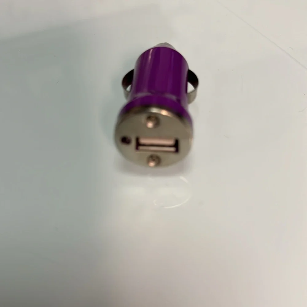 Car USB purple charger head